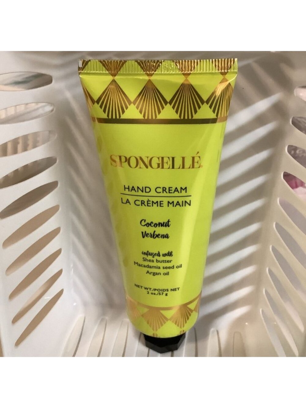Spongelle Coconut Verbena La Creme Main Scent of The Tropics Hand Cream 2oz